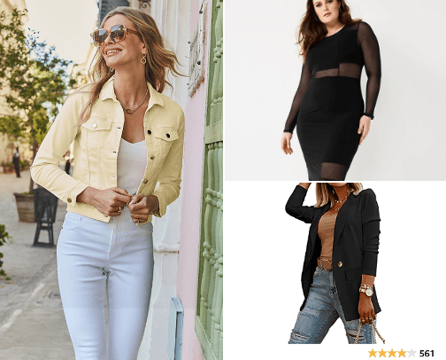 Women's Clothing cover photo collage