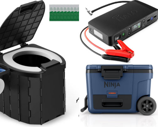 Go-To Road Trip and Car Camping Essentials cover photo collage