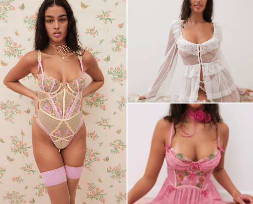 Lingerie cover photo collage