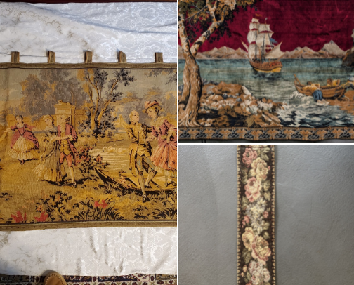 Vintage Tapestry Wall Hangings cover photo collage