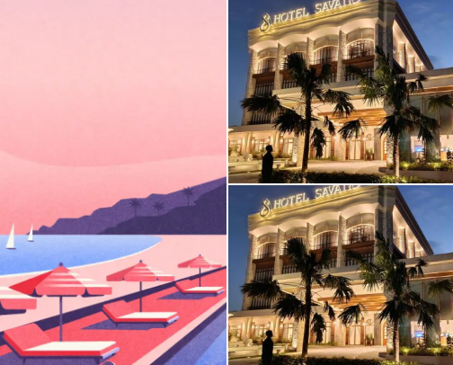Hotels.Com cover photo collage