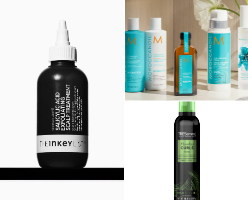 Hair care cover photo collage