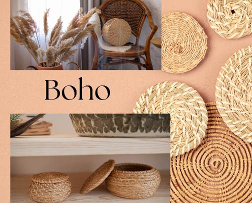Bohemian style cover photo collage