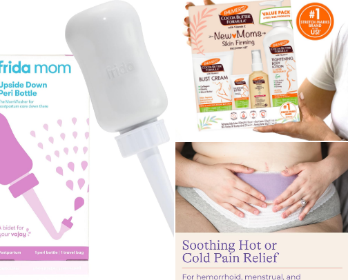 Preparing for Postpartum, A Real-Life Must-Have List cover photo collage