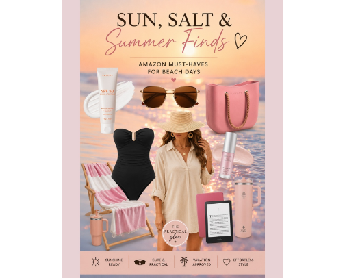 Sun, Salt & Summer Finds cover photo collage