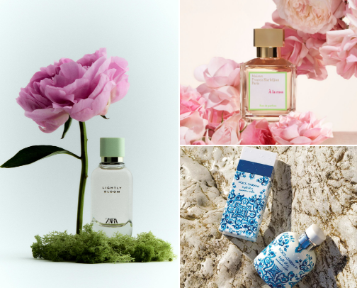fresh, clean, and girly scents! cover photo collage
