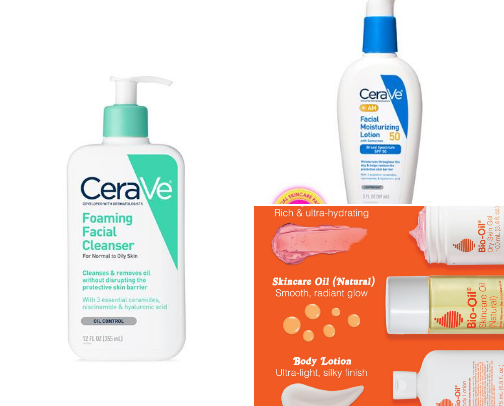 acne prone skin cover photo collage