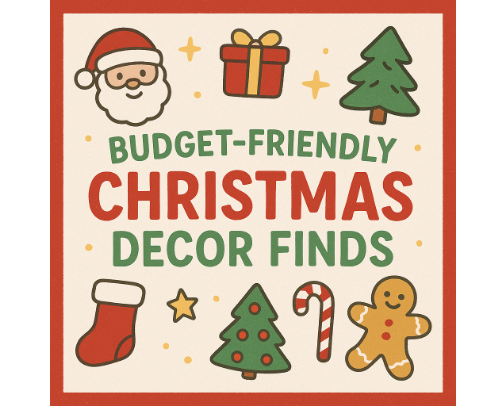 Budget-Friendly Christmas Decor Finds cover photo collage