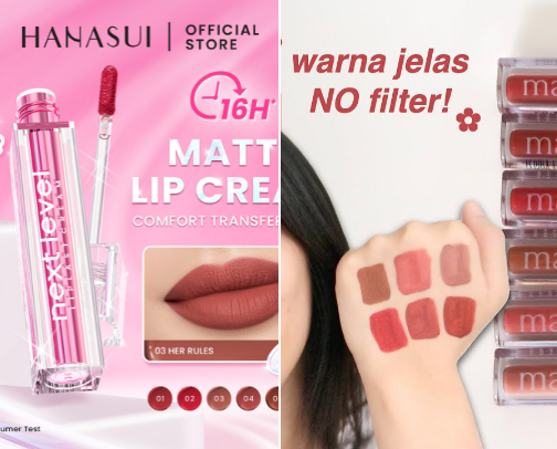 Lip cream tahan lama cover photo collage