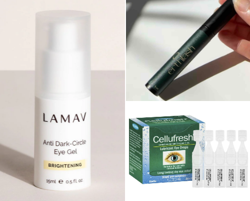 All about eyes! 👀 My favourite products to help take care of and make the most of your eyes 👁️ cover photo collage