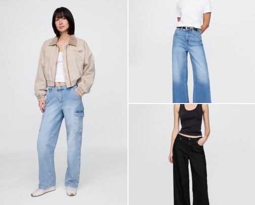Baggy Jeans & Ladies Pants cover photo collage
