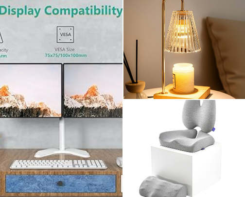 Work From Home Office Must Haves 🤎 cover photo collage