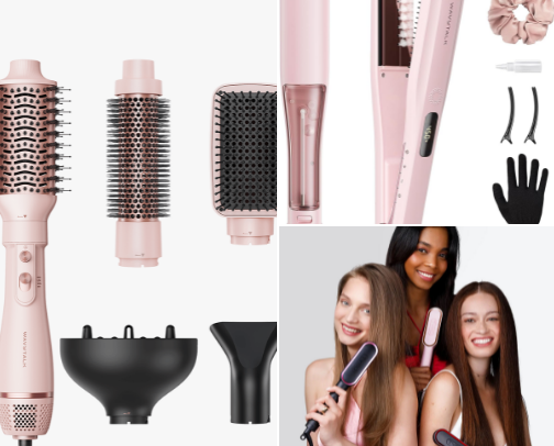 My favorite hair tools/ products recs cover photo collage