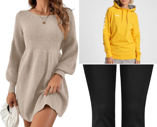 Comfortable shoes and clothes that take you from work to home - simple, comfortable and effortless. cover photo collage