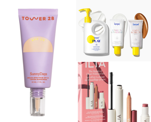 Lowtox beauty finds for mom with baby's who rub all over their face cover photo collage