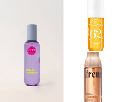 body sprays- smell good all day! cover photo collage