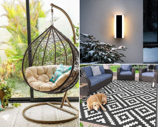 Modern Backyard Oasis: Minimalist Outdoor Living Essentials cover photo collage