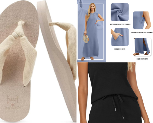 Coastal-Chic Travel Outfits That Go From Day to Dinner cover photo collage