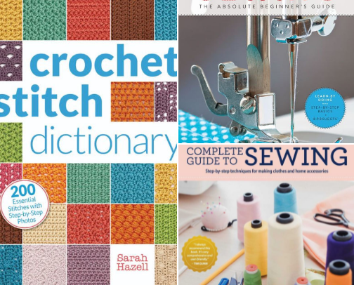 Your Crochet & Knitting Library cover photo collage