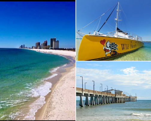 Orange Beach AL in a Weekend cover photo collage