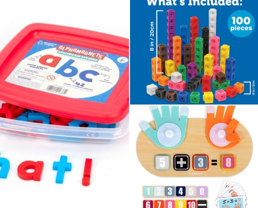 Kindergarten learning prep cover photo collage