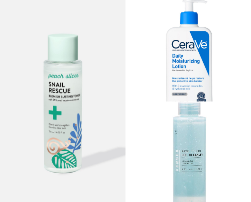 Skincare cover photo collage