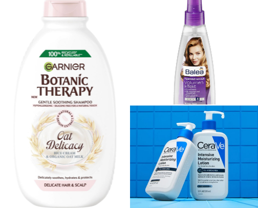 Hair & skin care cover photo collage