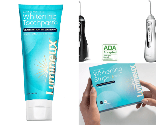 White teeth essentials🦷✨ cover photo collage