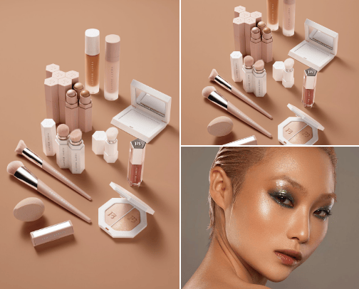 Makeup & beauty cover photo collage
