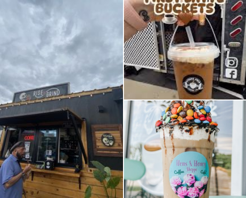 Ice coffee cover photo collage