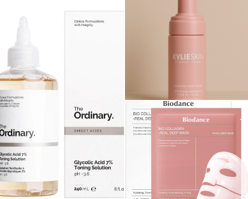 Skin care cover photo collage