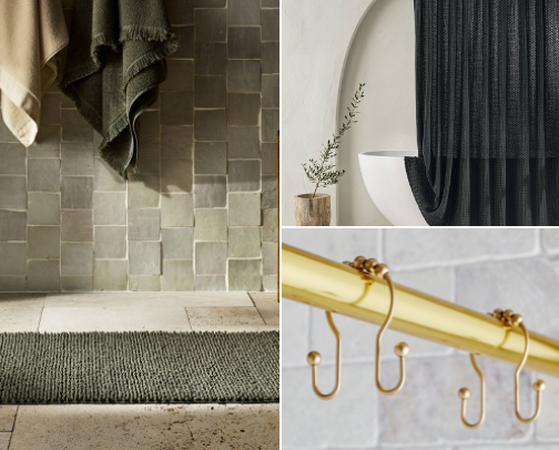 Moody Bathroom Refresh cover photo collage