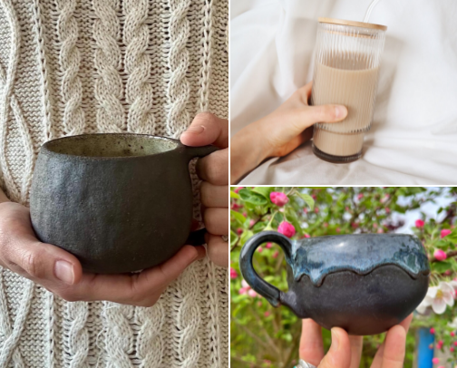 The Aesthetic Home Cafe ,Unique Handcrafted Finds for Your Coffee Corner cover photo collage