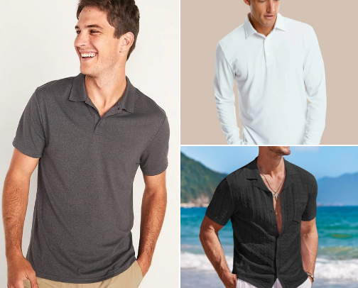 Comfortable Shirt for Men for Everyday Activities. cover photo collage