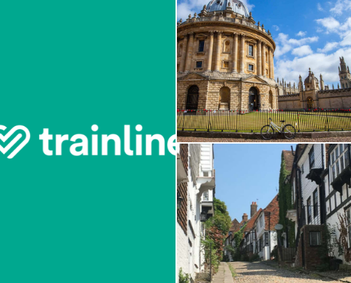 Day trips from London, accessible by Train 🚂 cover photo collage