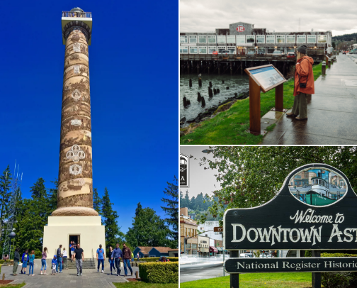 Places I love in Astoria Oregon cover photo collage
