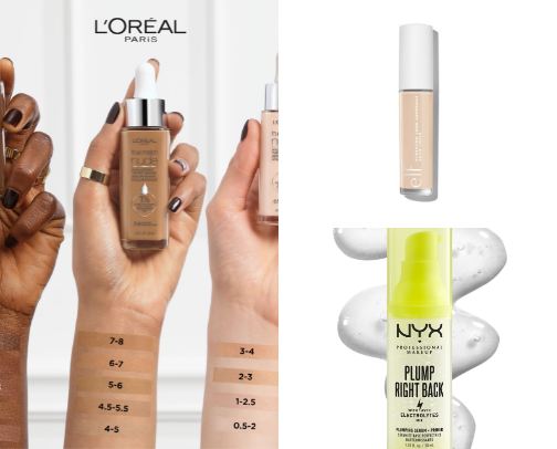 Drug store makeup favs cover photo collage