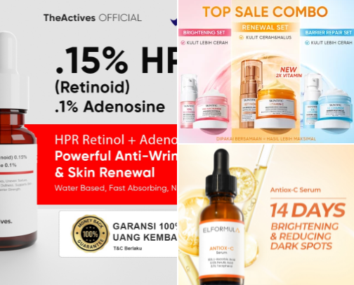 "15+ Produk Anti-Aging Terbaik 2026: Panduan Pagi & Malam untuk Kulit Kencang" cover photo collage