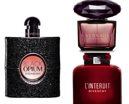 Favorite perfumes by seasons and notes cover photo collage