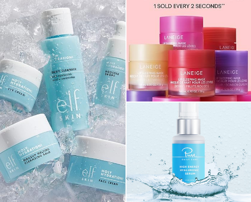 skincare cover photo collage