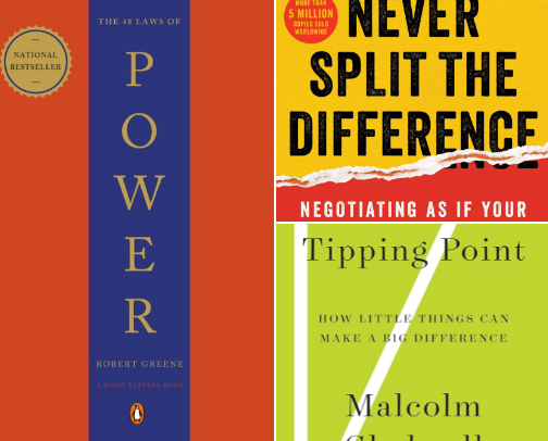 Books that give an unfair advantage cover photo collage