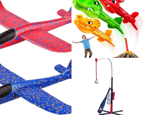 Outdoor summer toys ! cover photo collage