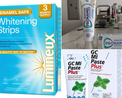 I Tried 12 Teeth Whitening Strips and These Didn't Wreck My Sensitive Teeth cover photo collage