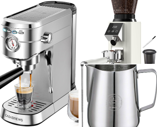 At home coffee on a Budget! cover photo collage