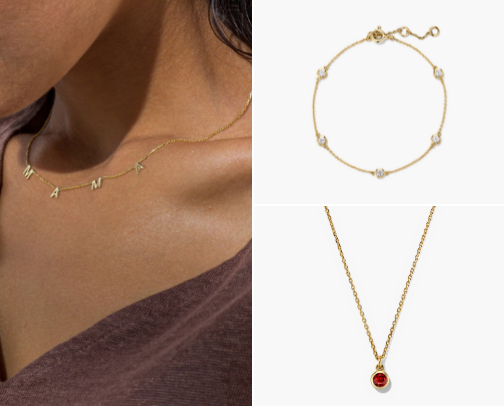 Perfect Personalized Jewelry for Her: Luxury Name, Initial, Birthstone & Engraved Pieces She’ll Want to Wear Every Day 💎✨ cover photo collage