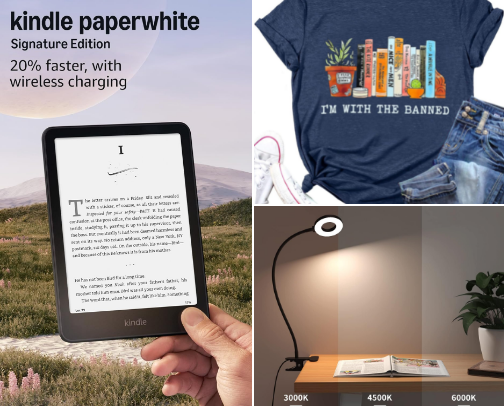 Book Lover Gifts and Book-Themed Decor cover photo collage