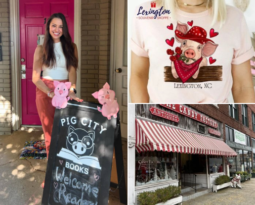 Small, local biz I love, in Lexington, NC cover photo collage