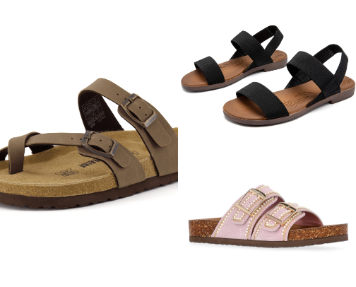 Cute Summer Sandals for Everyone – Trendy, Comfortable & Budget-Friendly Styles for All Ages#WalmartPartner cover photo collage
