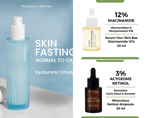 Skincare cover photo collage