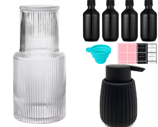 Refill & Refresh: Stylish Sustainable Bottles cover photo collage